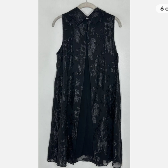 IVANKA TRUMP Fly Away Semi Formal Black Overlay Dress Women's  sz 12 NWT - Picture 5 of 7